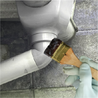 ハケやローラーでラクラク！