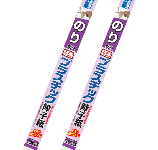 のり貼り超強プラスチック障子紙